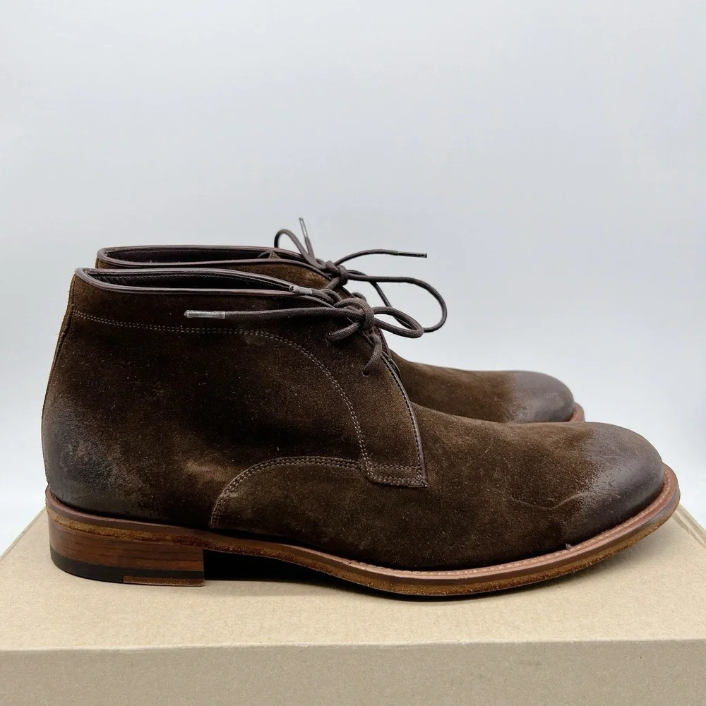 Magnanni Men's Mundo Chukka Boots Brown Suede US 9.5